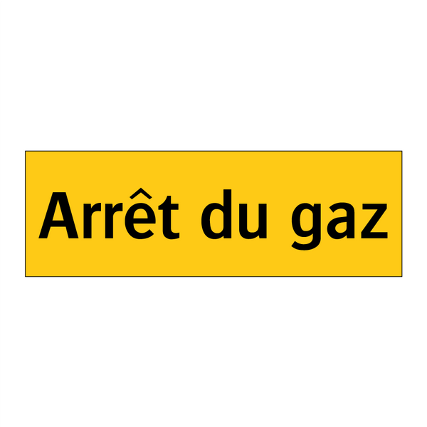 Arrêt du gaz