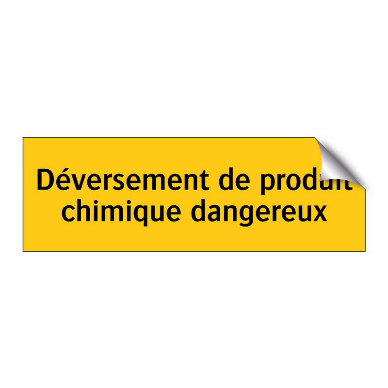 Déversement de produit chimique dangereux