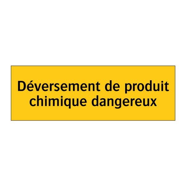 Déversement de produit chimique dangereux