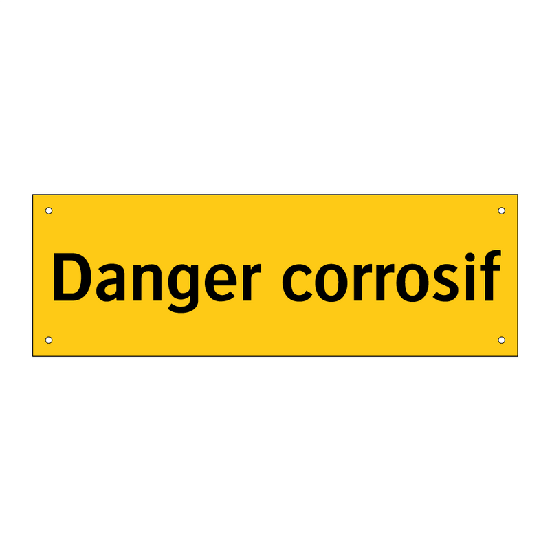 Danger corrosif