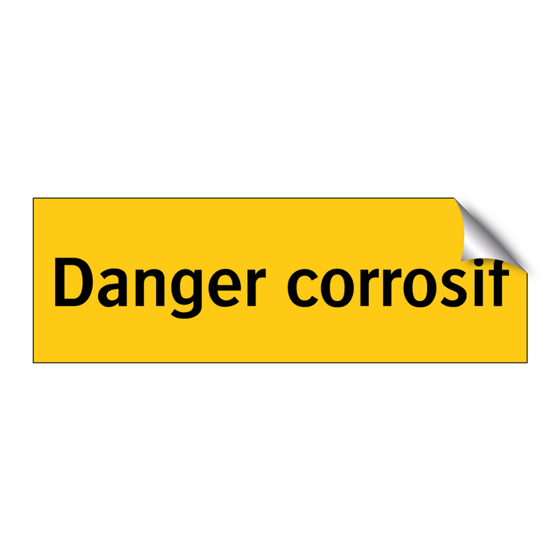 Danger corrosif