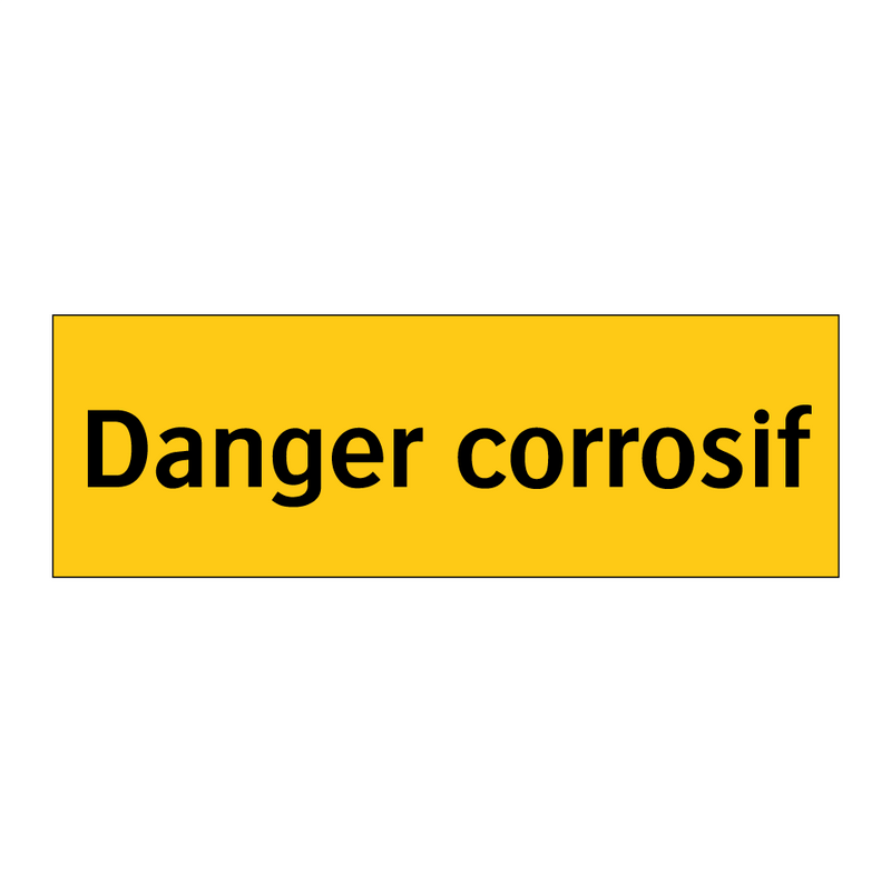 Danger corrosif