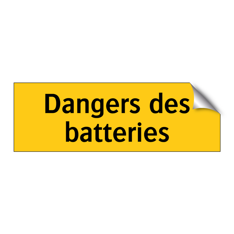 Dangers des batteries