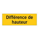 Différence de hauteur