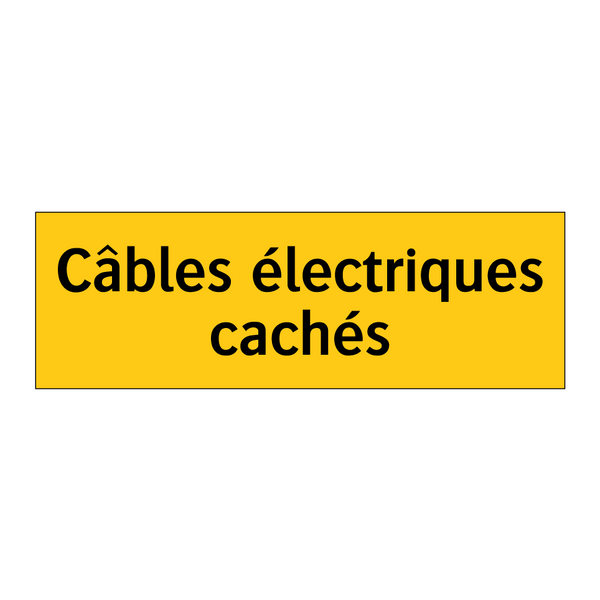 Câbles électriques cachés