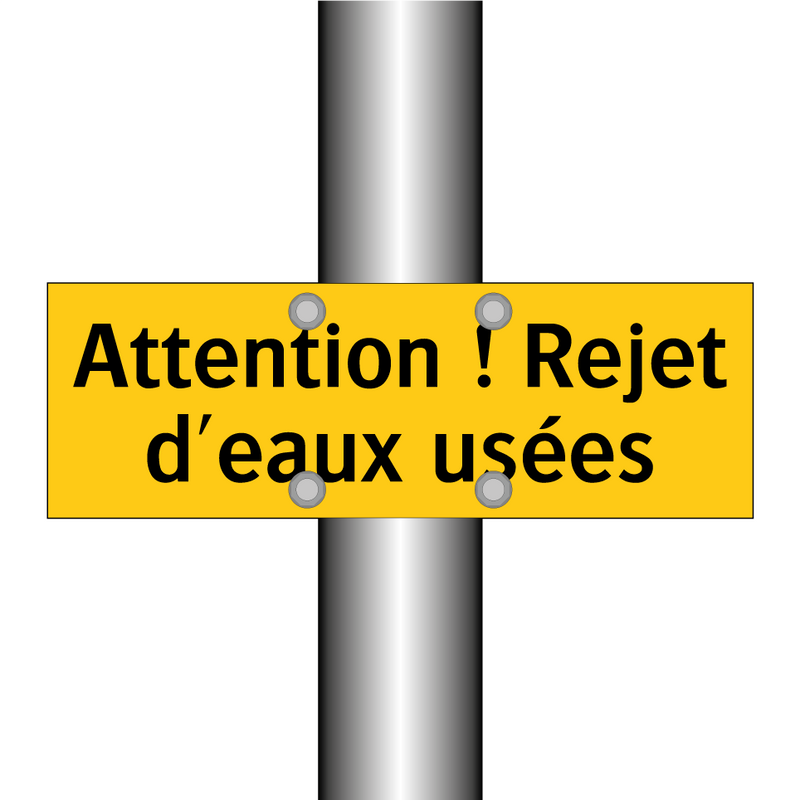 Attention ! Rejet d'eaux usées