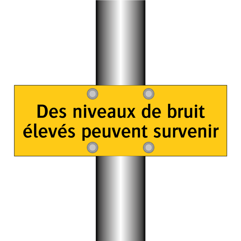 Des niveaux de bruit élevés peuvent survenir