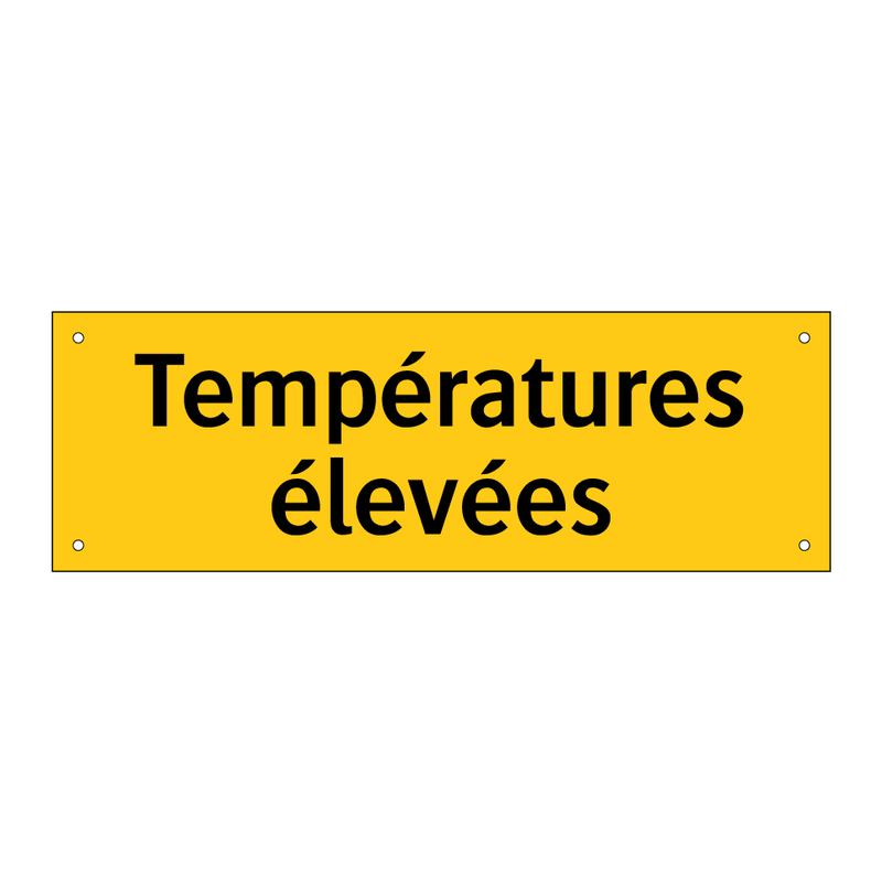Températures élevées