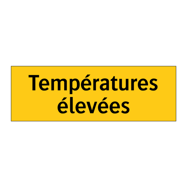 Températures élevées