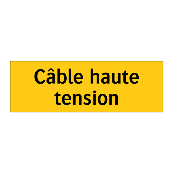 Câble haute tension