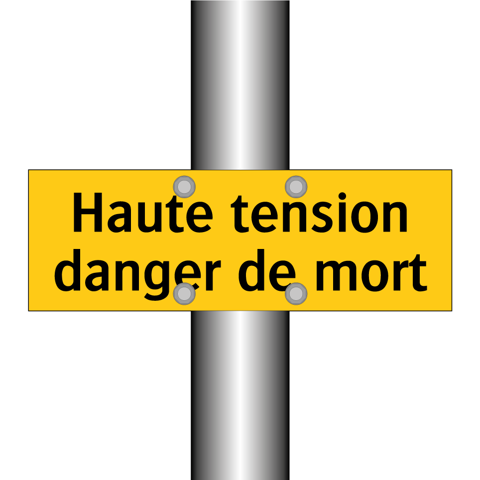 Haute tension danger de mort
