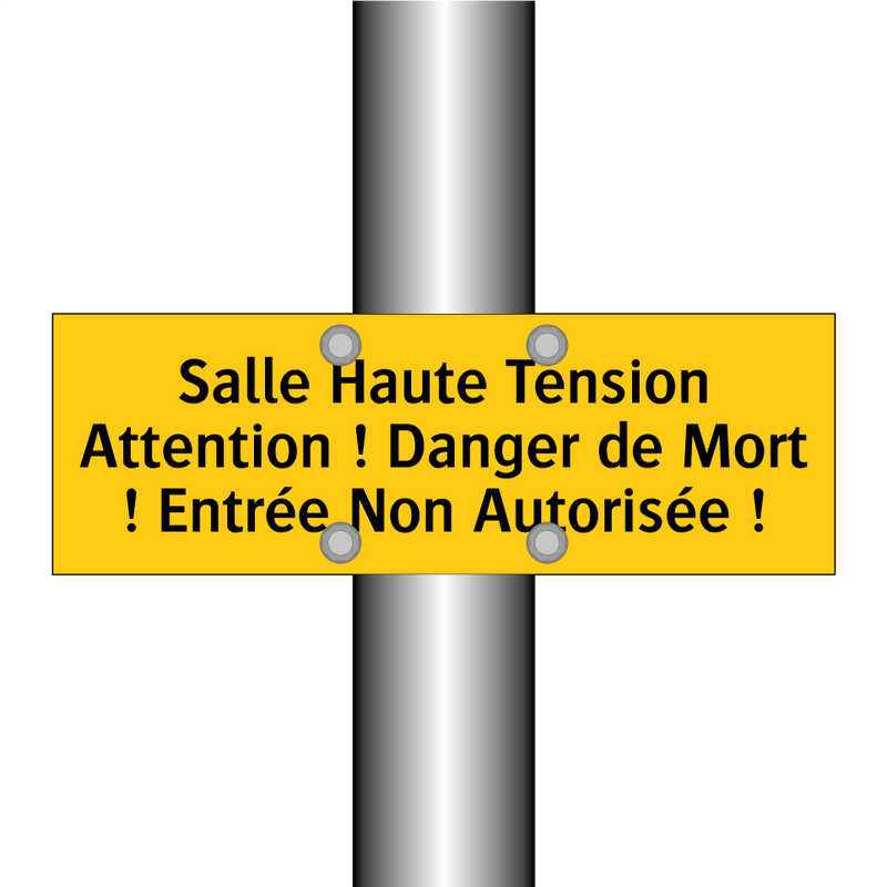 Salle Haute Tension Attention ! Danger de Mort ! Entrée Non Autorisée !