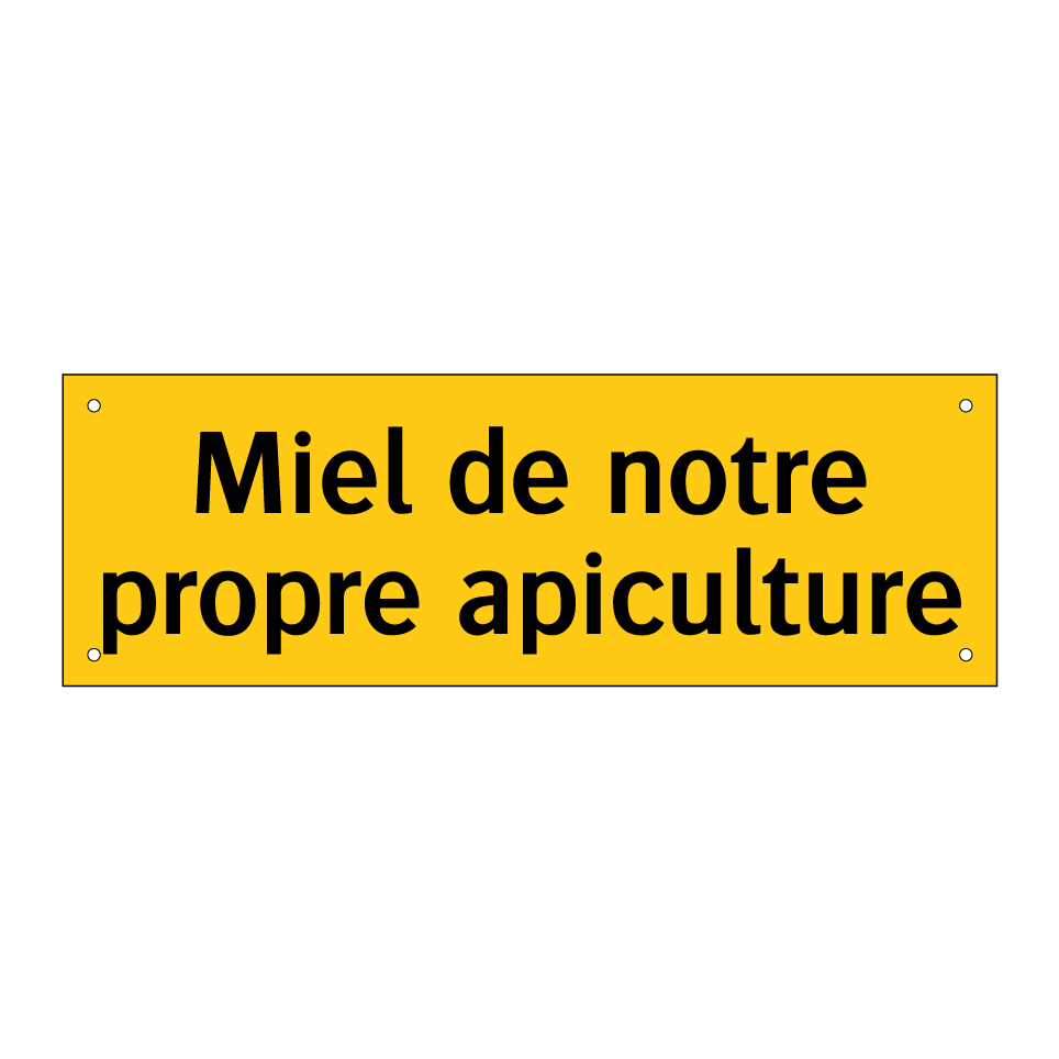 Miel de notre propre apiculture