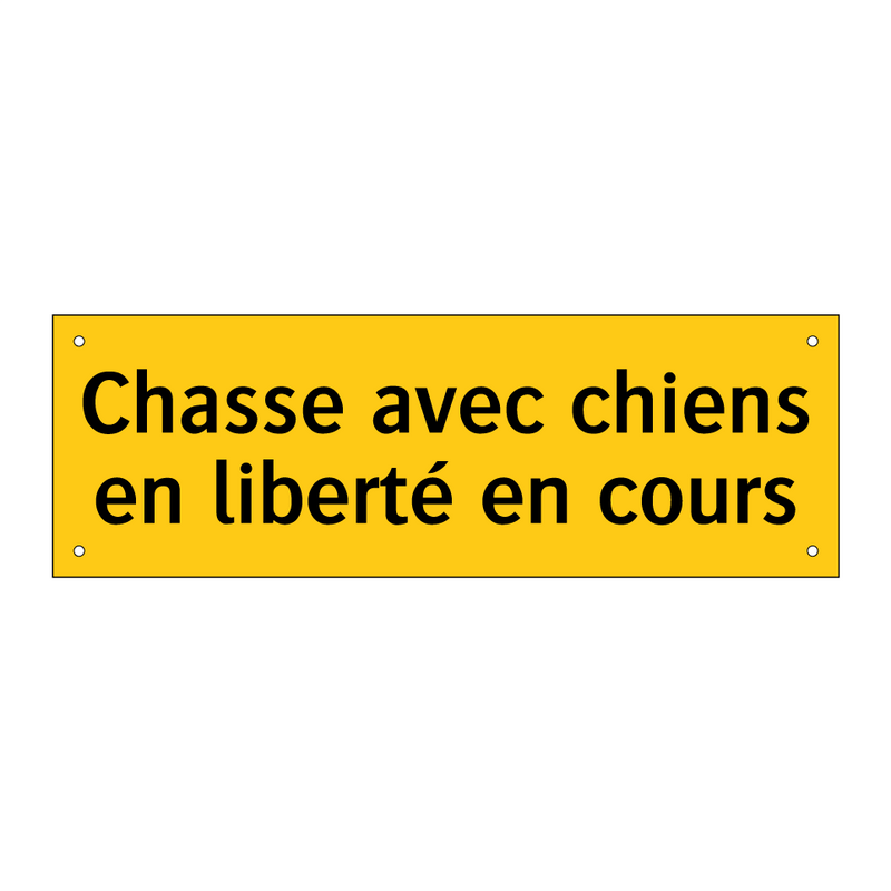 Chasse avec chiens en liberté en cours