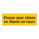 Chasse avec chiens en liberté en cours