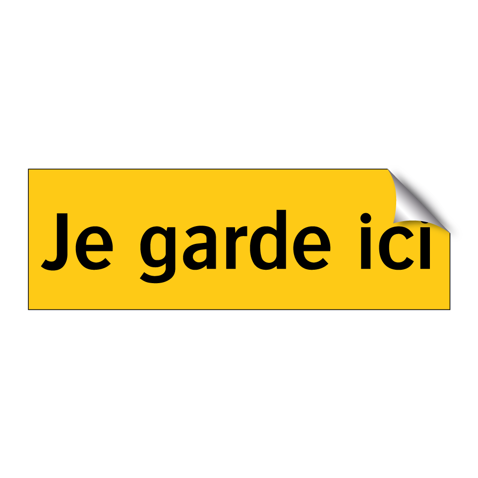 Je garde ici