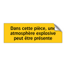 Dans cette pièce, une atmosphère explosive peut être présente