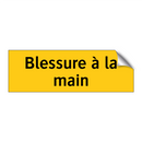 Blessure à la main