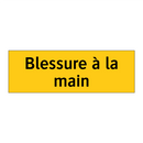 Blessure à la main