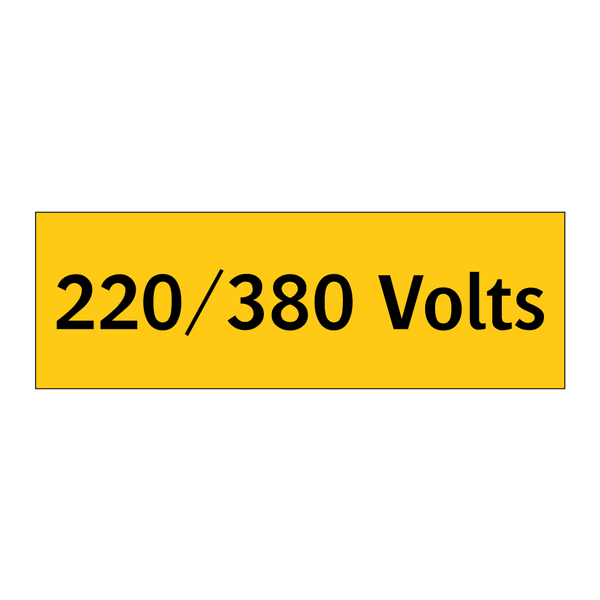 220/380 Volts