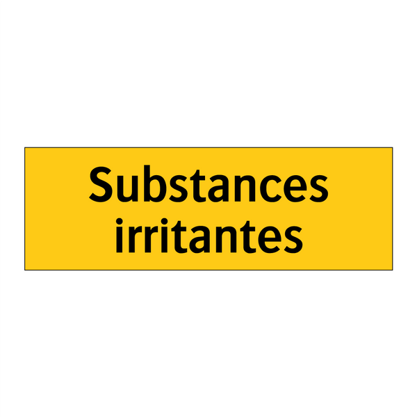Substances irritantes