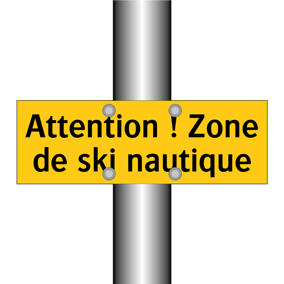 Attention ! Zone de ski nautique