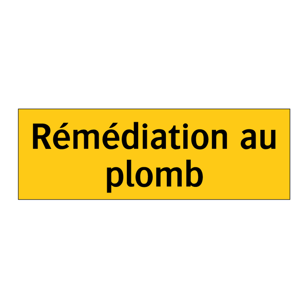 Rémédiation au plomb