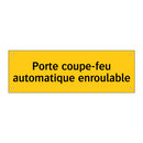 Porte coupe-feu automatique enroulable