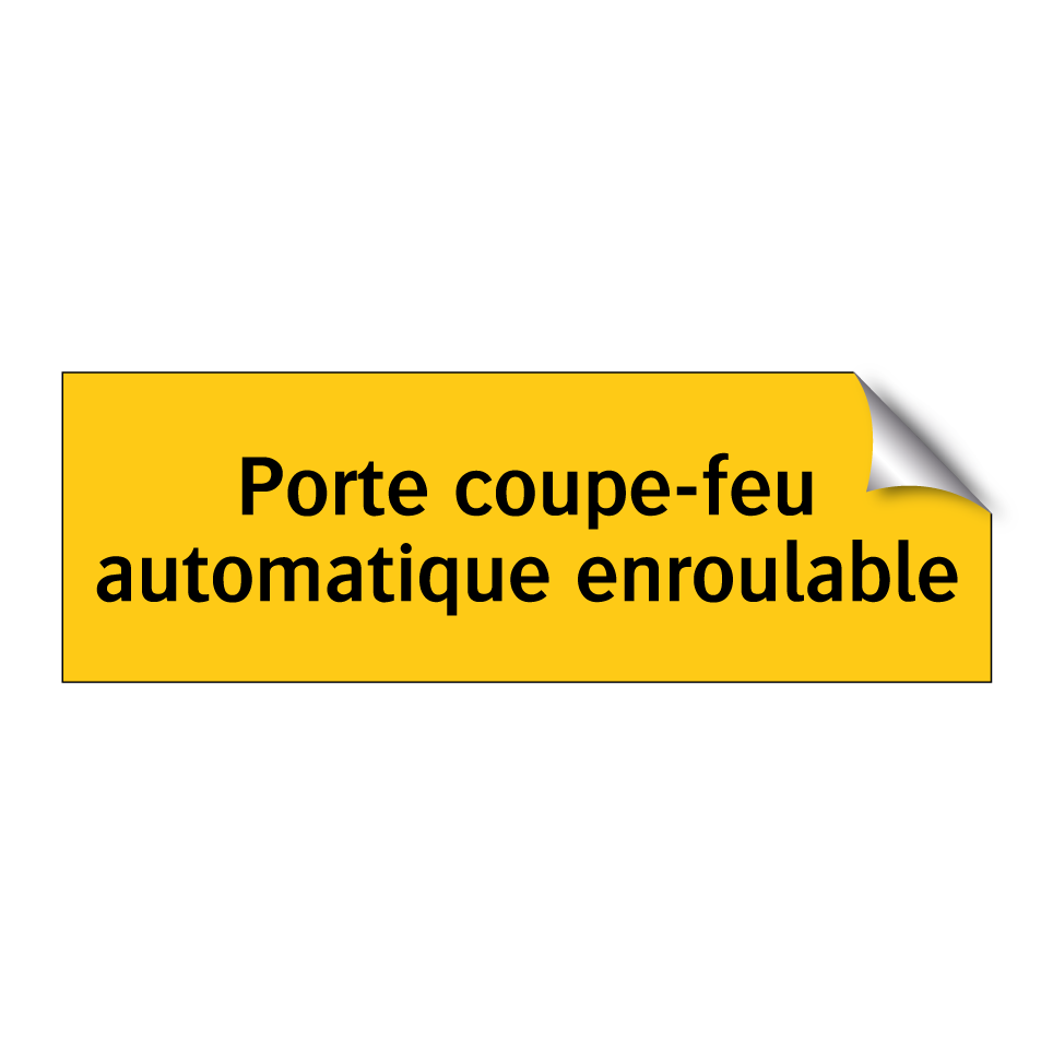 Porte coupe-feu automatique enroulable
