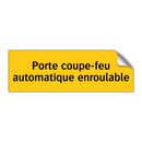 Porte coupe-feu automatique enroulable