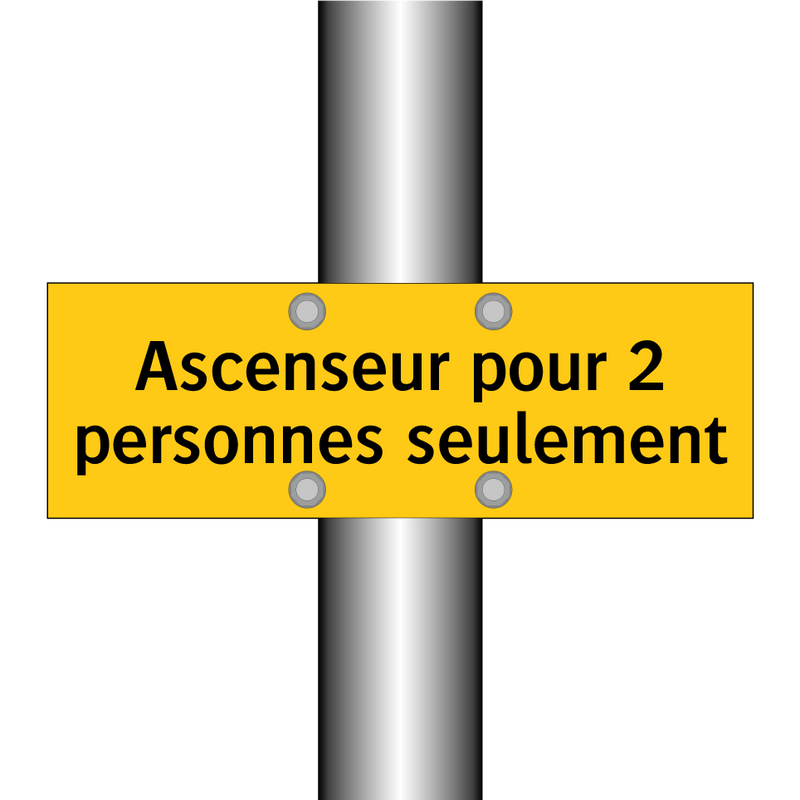 Ascenseur pour 2 personnes seulement