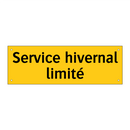 Service hivernal limité