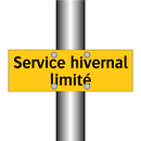 Service hivernal limité