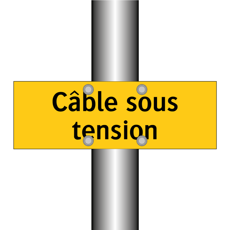 Câble sous tension