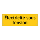 Électricité sous tension