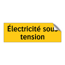 Électricité sous tension