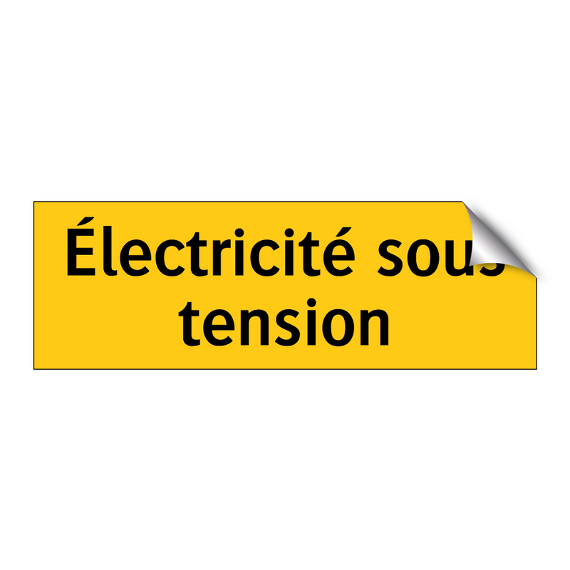 Électricité sous tension
