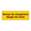 Rampe de chargement danger de chute