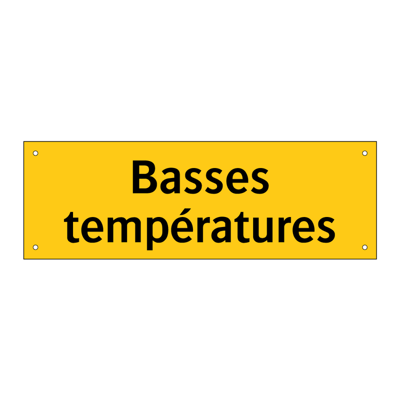 Basses températures