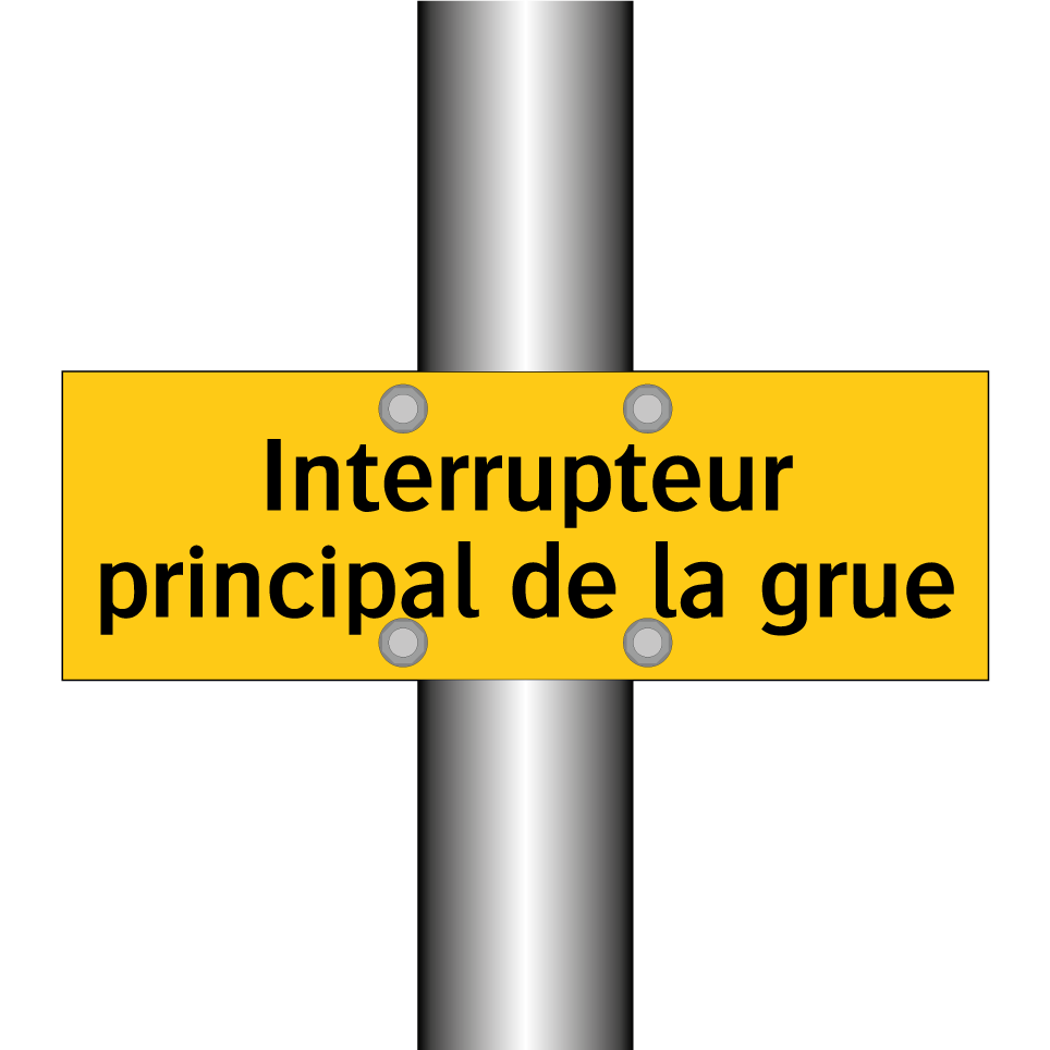 Interrupteur principal de la grue