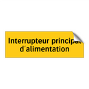 Interrupteur principal d'alimentation