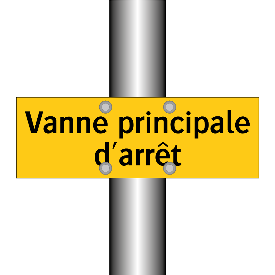 Vanne principale d'arrêt