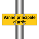 Vanne principale d'arrêt