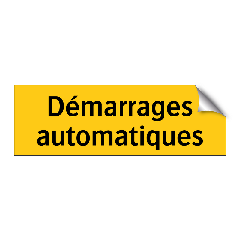 Démarrages automatiques