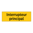 Interrupteur principal