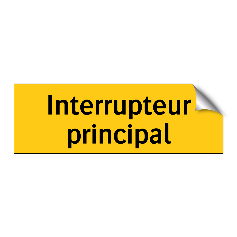 Interrupteur principal