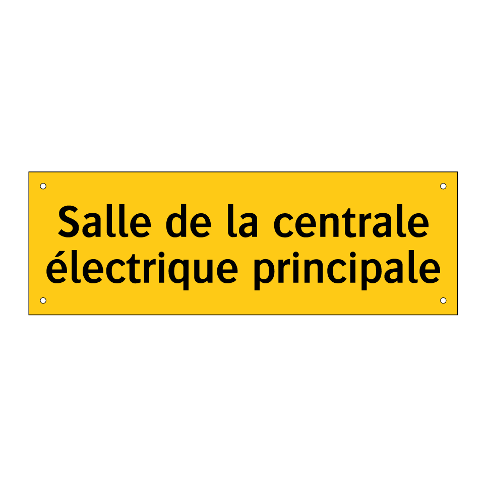 Salle de la centrale électrique principale