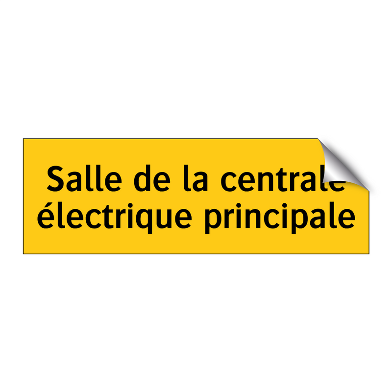 Salle de la centrale électrique principale