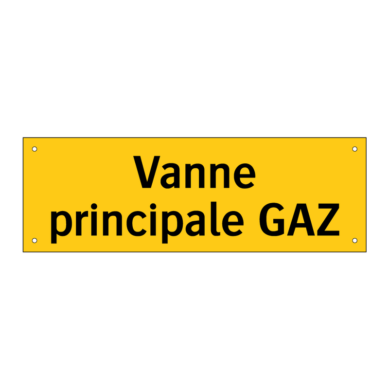 Vanne principale GAZ