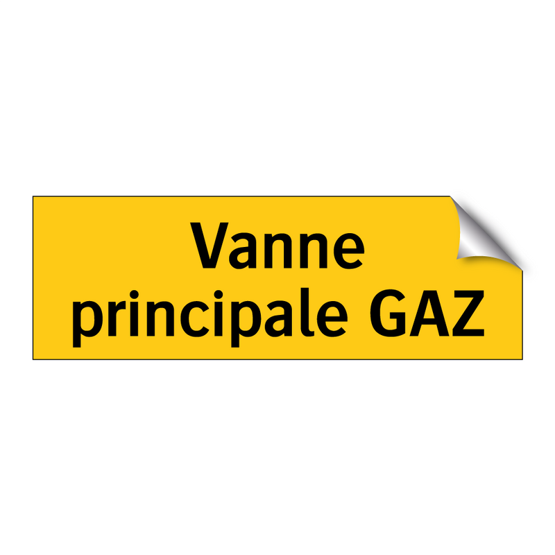 Vanne principale GAZ